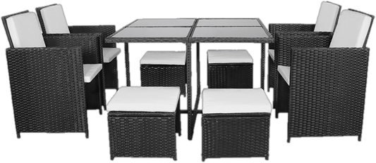 Donaldine Square 8 - Person 110cm Long Dining Set with Cushions