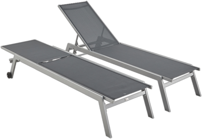 Alekper Double Reclining Sun Lounger (Set of 2)