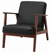 EKENÄSET Armchair, Black