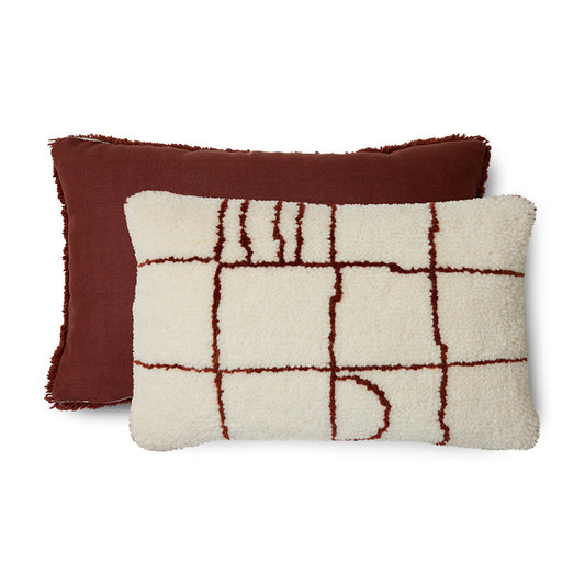 Woolen cushion easy 60x40cm
