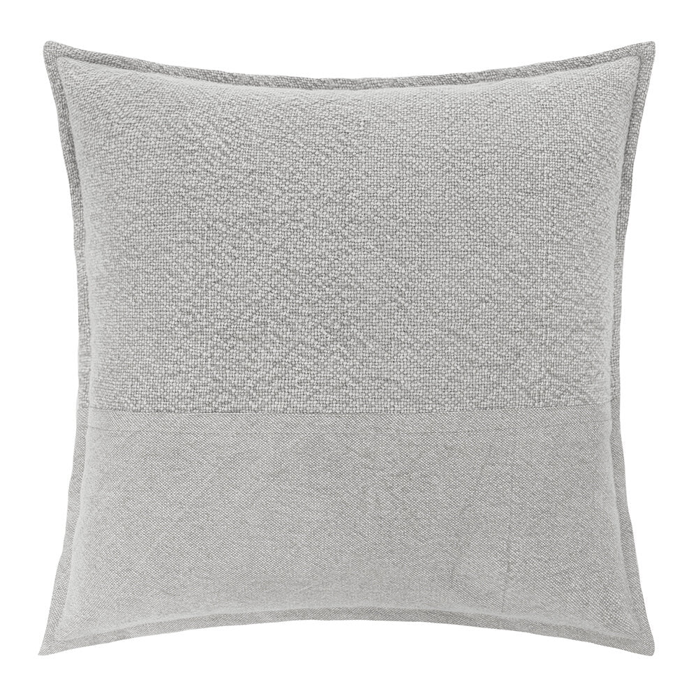 RETREAT Two-Tone Cushion Cover - 45x45cm - Light Grey