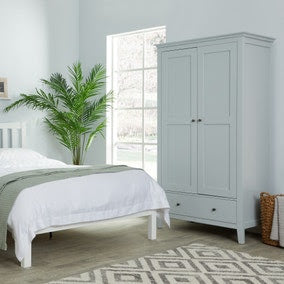 Lynton Gents Wardrobe Grey, 180x97x56cm