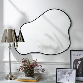 Pond Wall Mirror, 50x70cm, Black