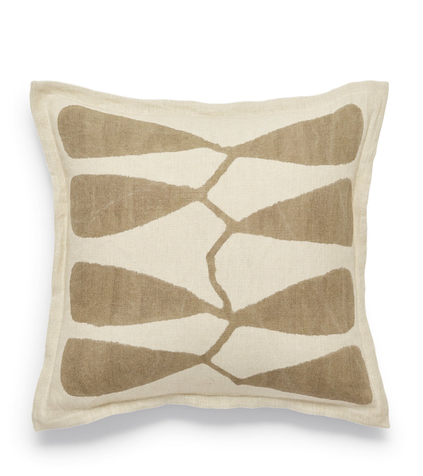 Dera Leaf Cushion Cover - Oatmeal
