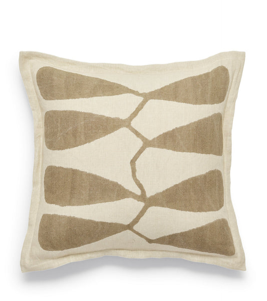 Dera Leaf Cushion Cover - Oatmeal