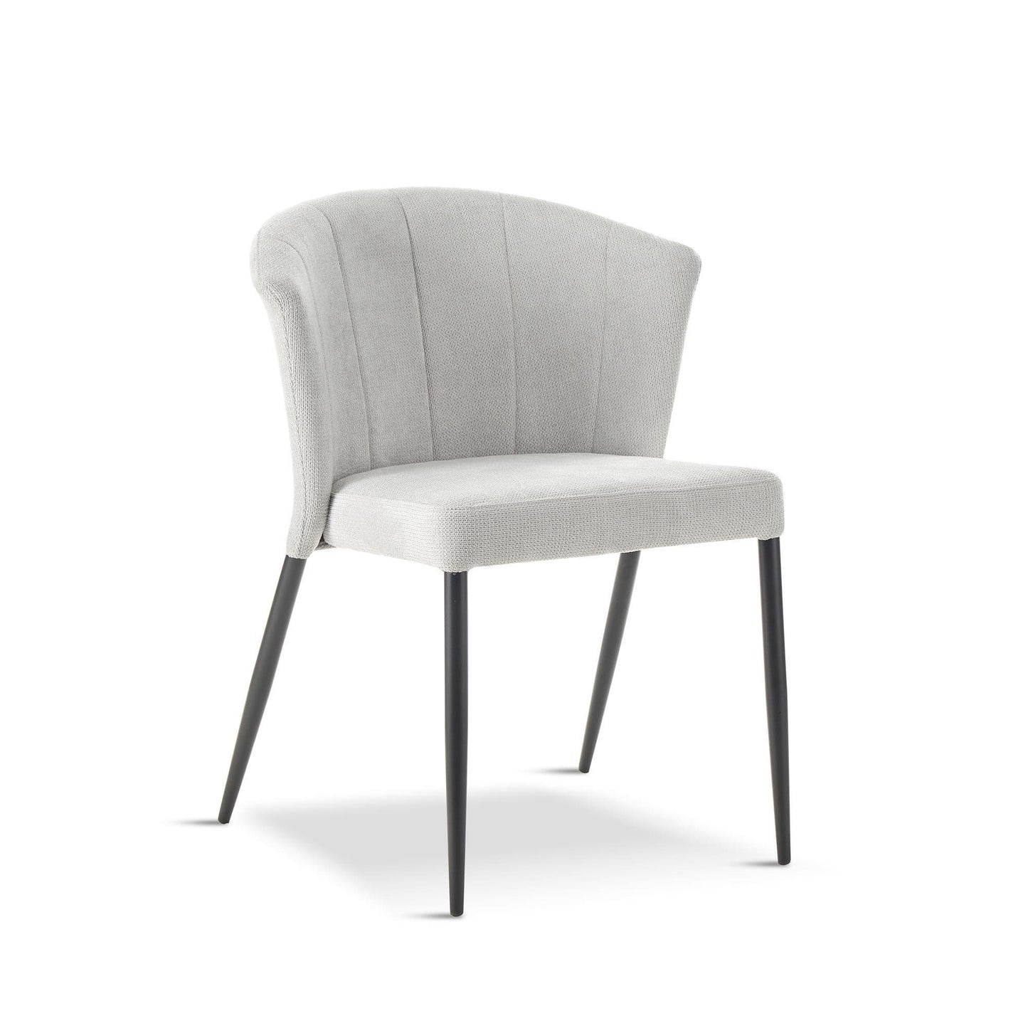 MASON Grey Fabric Dining Chair, 60x61x77cm