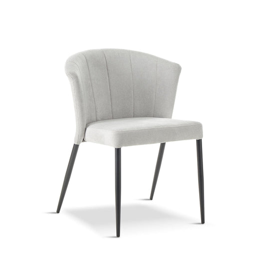 MASON Grey Fabric Dining Chair, 60x61x77cm