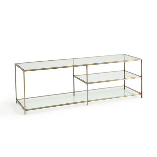 Sybil Tempered Glass TV Unit, 45x140x40cm