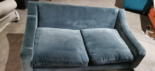 Loaf Dark Teal 2 Seater Sofa, 100x180x70cm