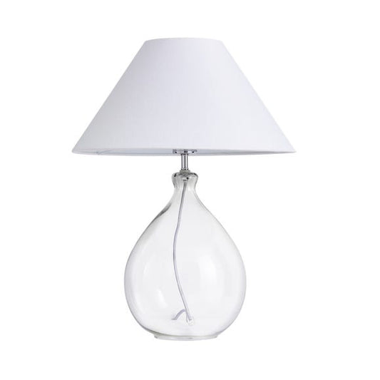 Dorma Purity Wimborne Glass Table Lamp Clear