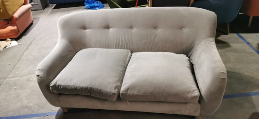 Loaf Velvet 2 Seater Sofa, 85x180x95cm