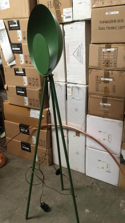 Olive Green Floor Lamp