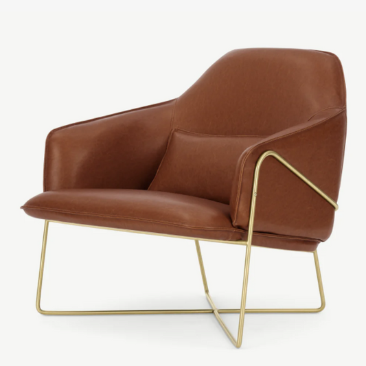 Made.com Leather Dining Chair, 80x85x90cm