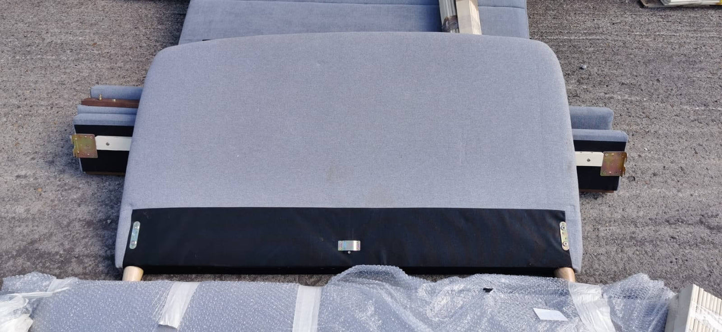 Grey Double Bed Complete