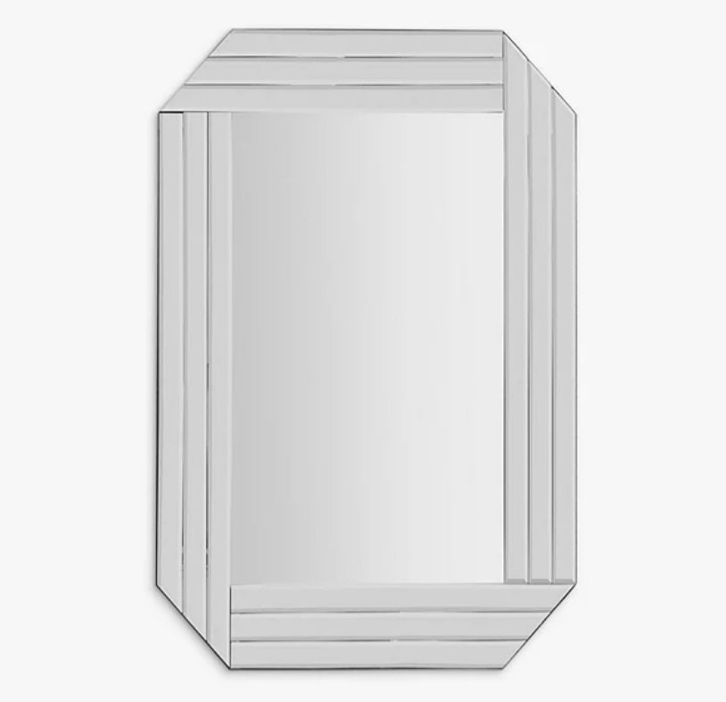 Burgate Rectangular Glass Frame Mirror