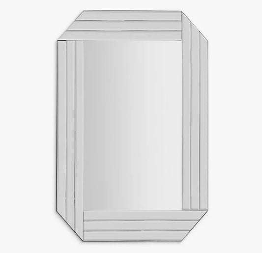 Burgate Rectangular Glass Frame Mirror