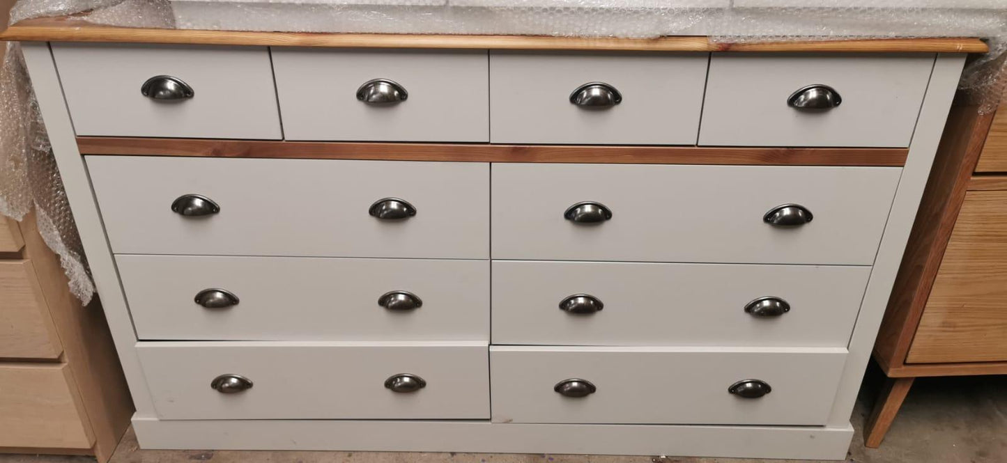 Steens Sandringham 4+6 Drawer Chest Of Drawers, 90x140x40cm