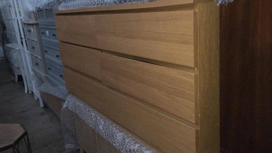 Natural Chest of Drawers, 80x160x50cm