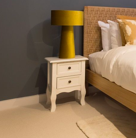White Bedside Table, 0x30x50cm