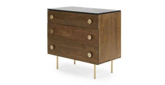 Made.com Marion Chest of Drawers, Marble, 80x42x77cm
