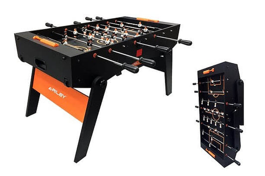 RILEY 4'6''FOLDING FOOTBALL TABLE, 81 x 82 x 143cm