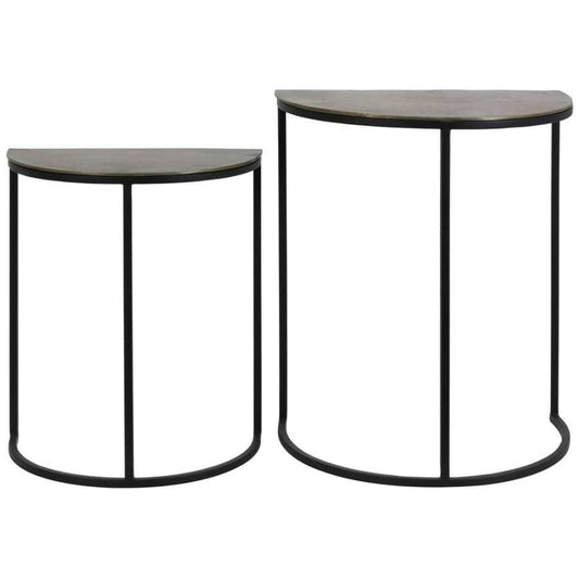 Light and Living Peto Side Tables - Bronze, 30x46x55cm