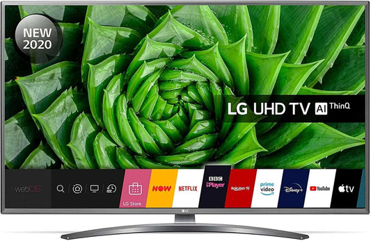 LG 50UN81006LB 50 Inch UHD 4K HDR Smart LED TV with Freeview HD/Freesat HD - Light Grey Pearl colour (2020 Model) with Alexa built-in and Magic Remote included, 25x113x71cm