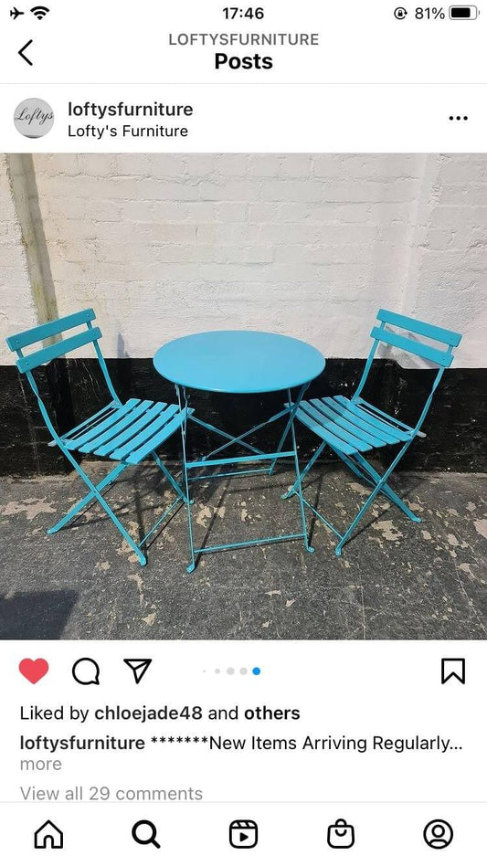 Metal Bistro Set
