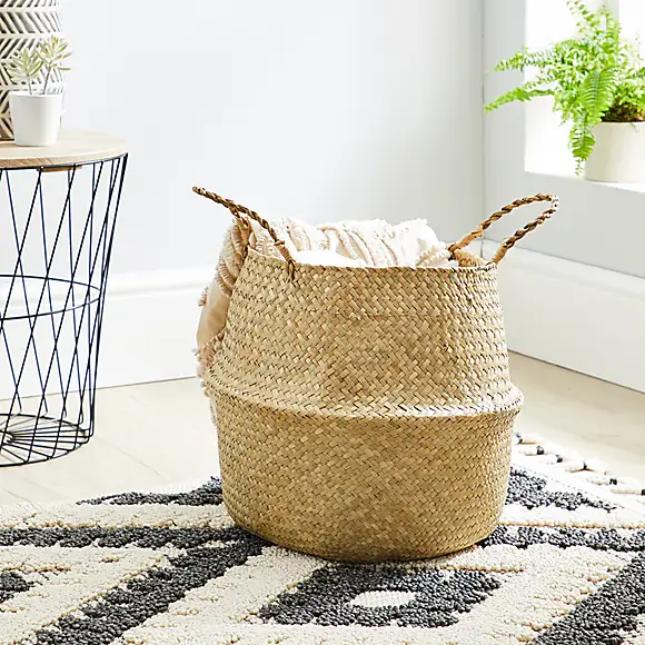Natural Belly Storage Basket