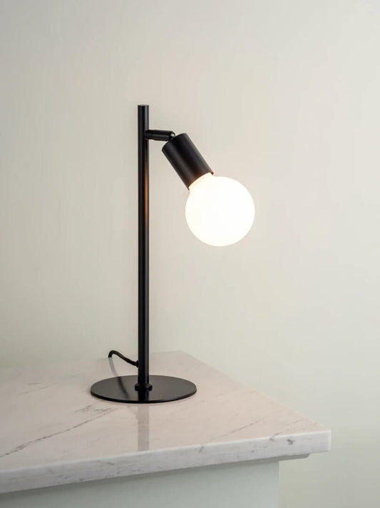 Lever - 1 light matt black task table lamp