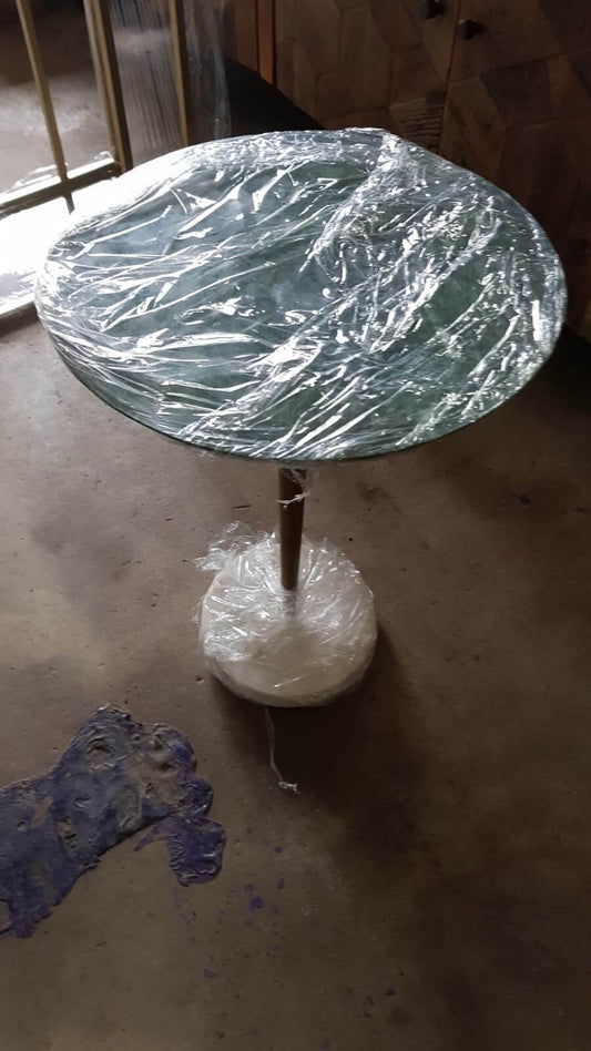 Swoon Green Marble Sidetable, 0x33x33cm