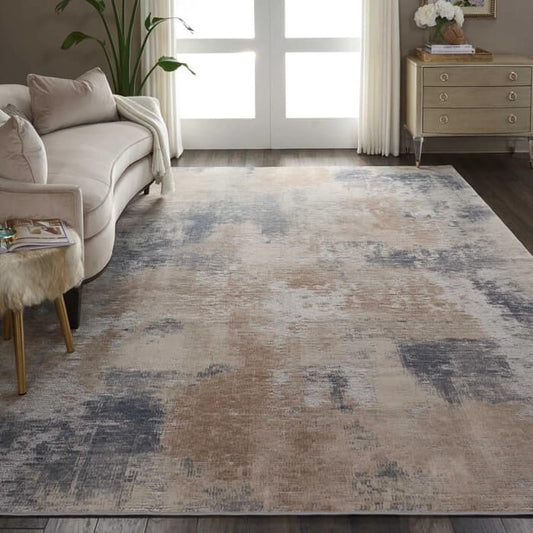Nourison Rustic Textures RUS02 Rug - Beige & Grey, 240x320cm