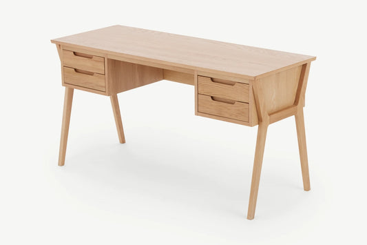 MADE.COM JENSON DESK IN OAK, 56x145x76cm