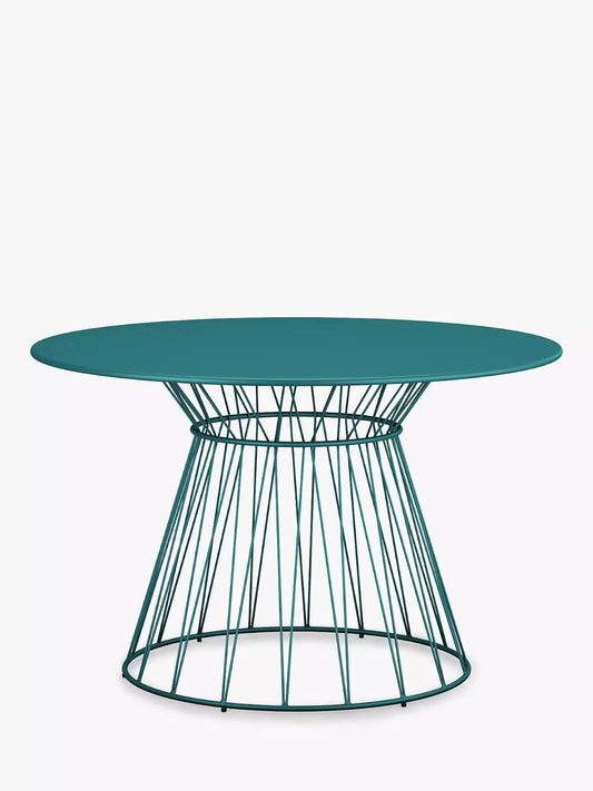 RAY DINING TABLE IN TEAL GREEN, 0x120x70cm