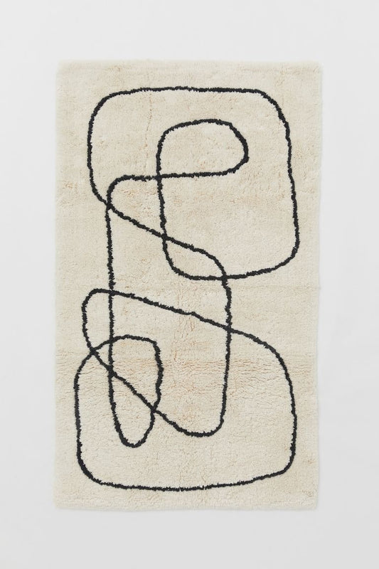 Patterned pile rug, 300x200cm