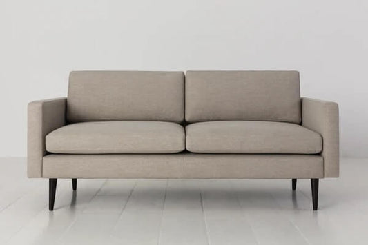 Model 01 - 2 Seater Linen Pumice, 85x175x83cm
