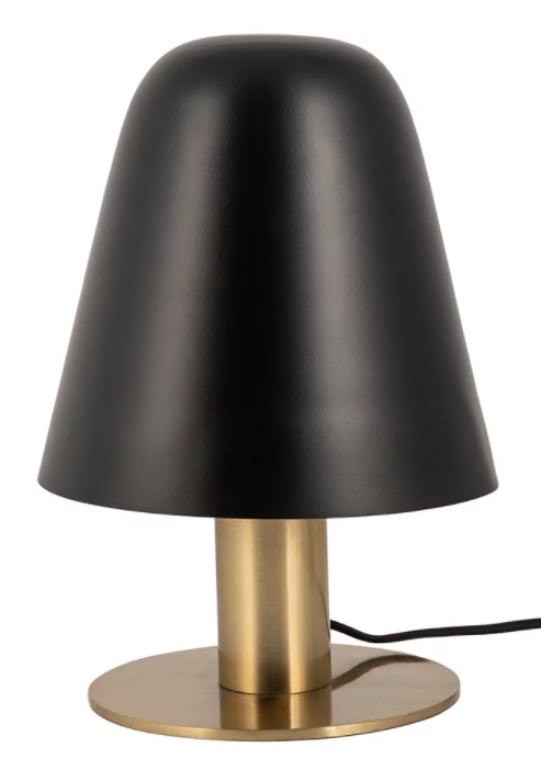 Metal Short Bell Table Lamp -Black, 0 x 20 x 62cm