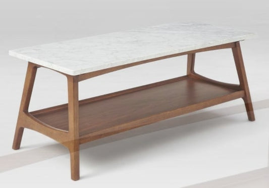 Reeve Mid-Century Rectangular Coffee Table, 51x122x143cm