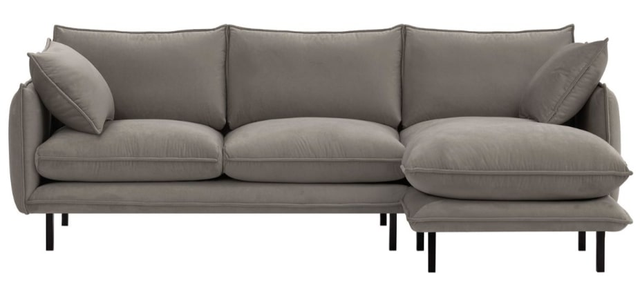 Nimbus Right Hand Corner Sofa in Cream, 157x261x92cm