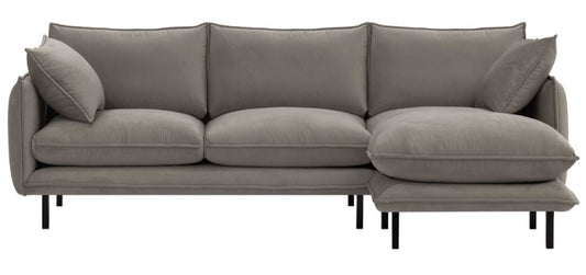 Nimbus Right Hand Corner Sofa in Cream, 157x261x92cm