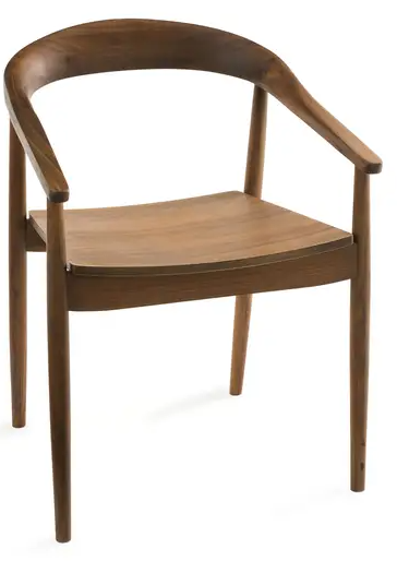 LA REDOUTE GALB WOODEN ARMCHAIR IN LIGHT OAK, 48x57x80cm
