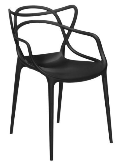 PHILIPPE STARCK FOR KARTELL MASTERS CHAIR IN BLACK, 47x57x84cm