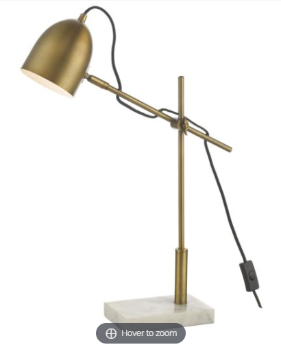 Mendal Task Lamp Bronze & Marble