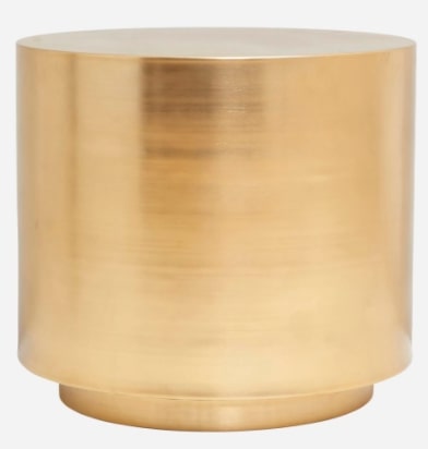Side table, Step, Brass, 50x0x45.7cm