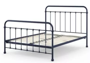 Oliver Bed, Navy, 203 x 144 x 129cm