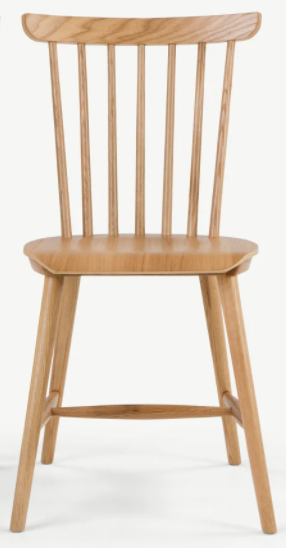 MADE.COM MODERN DINING CHAIRS IN OAK