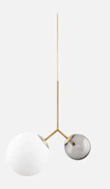 Lamp, Twice, Grey, 47x70cm