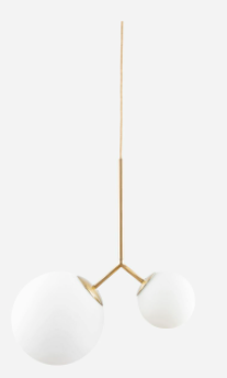 Lamp, Twice, White, 47x70cm