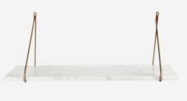 Shelf, Marble, White marble, 70x0x24cm