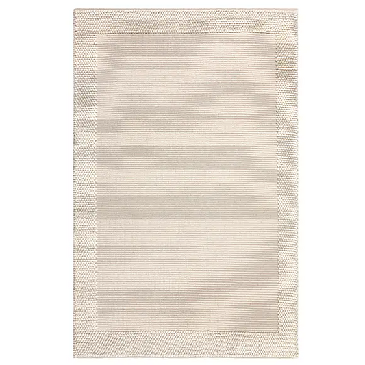 Pebble Wool Border Rug, 170x120cm